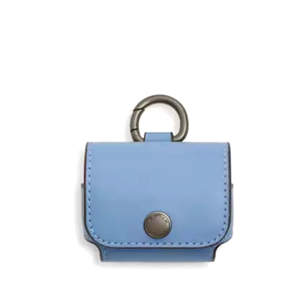 New! Coach Large Wireless Earbuds Case in Cornflower